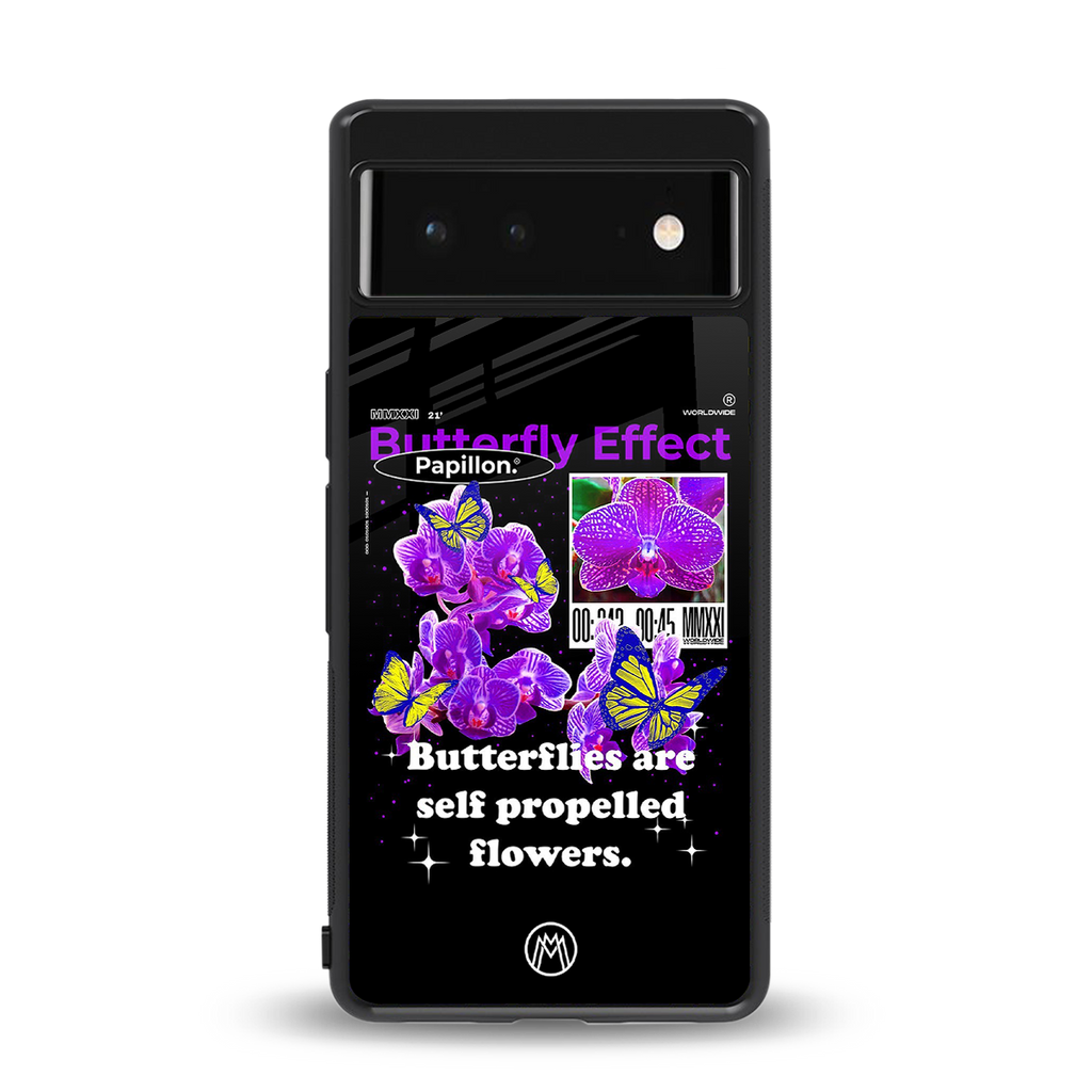 butterfly effect back phone cover | glass case for google pixel 6