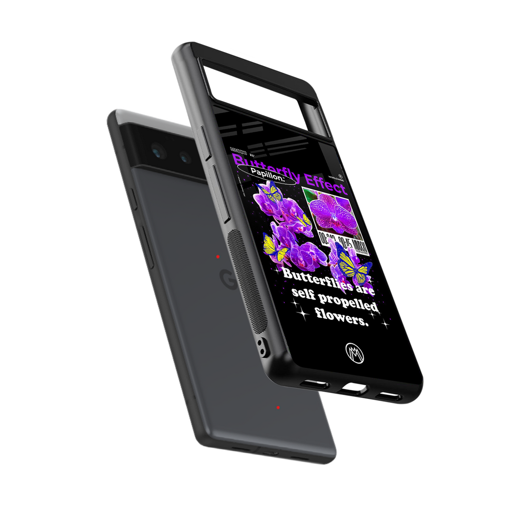 butterfly effect back phone cover | glass case for google pixel 6