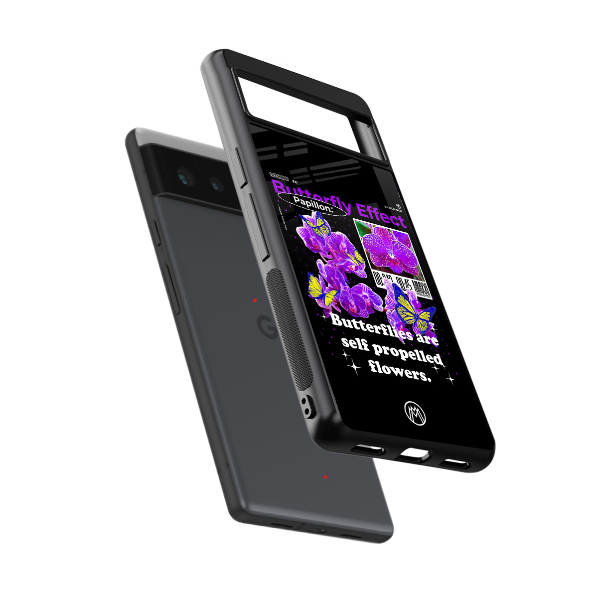 butterfly effect back phone cover | glass case for google pixel 6
