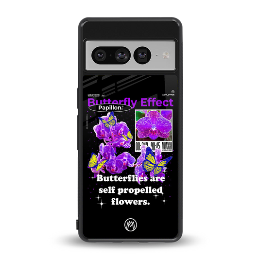 butterfly effect back phone cover | glass case for google pixel 7 pro