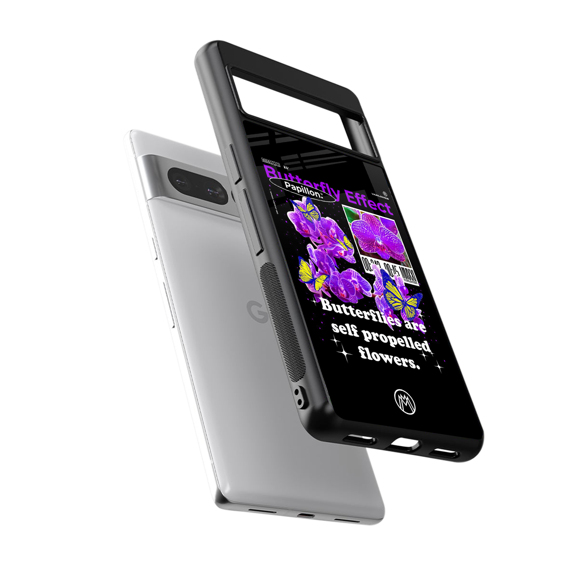 butterfly effect back phone cover | glass case for google pixel 7 pro