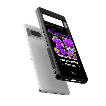 butterfly effect back phone cover | glass case for google pixel 7 pro