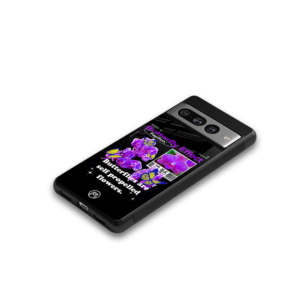 butterfly effect back phone cover | glass case for google pixel 7 pro