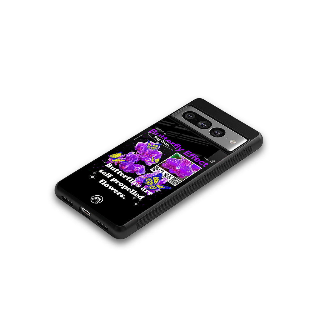 butterfly effect back phone cover | glass case for google pixel 7 pro