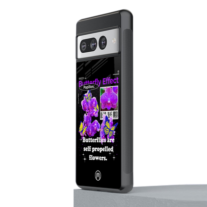 butterfly effect back phone cover | glass case for google pixel 7 pro
