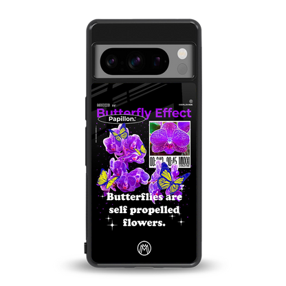 butterfly effect back phone cover | glass case for google pixel 8 pro