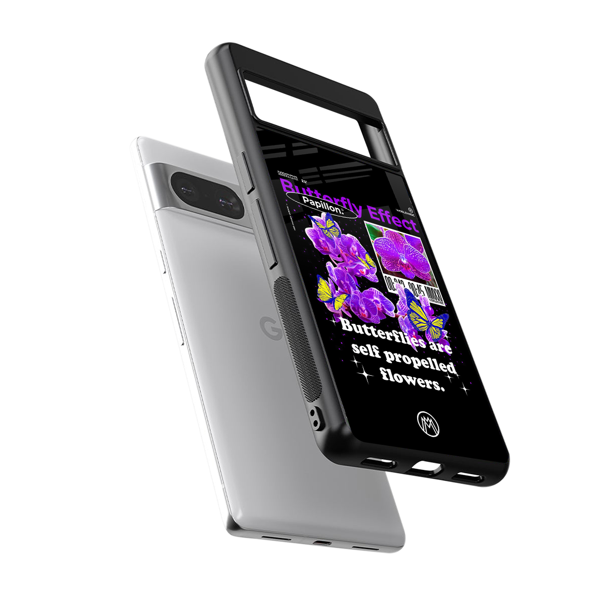 butterfly effect back phone cover | glass case for Google Pixel 8