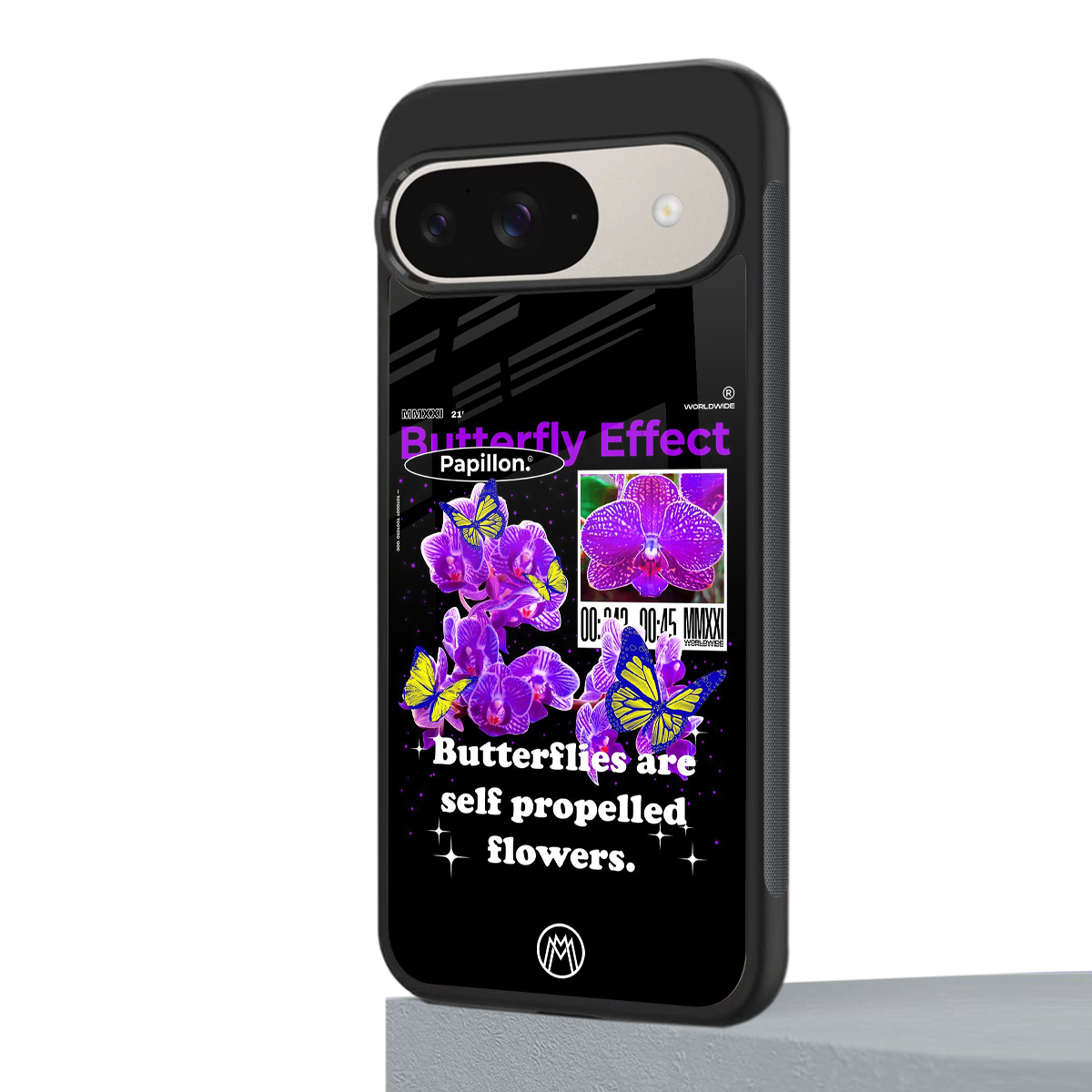 butterfly effect back phone cover | glass case for google pixel 9