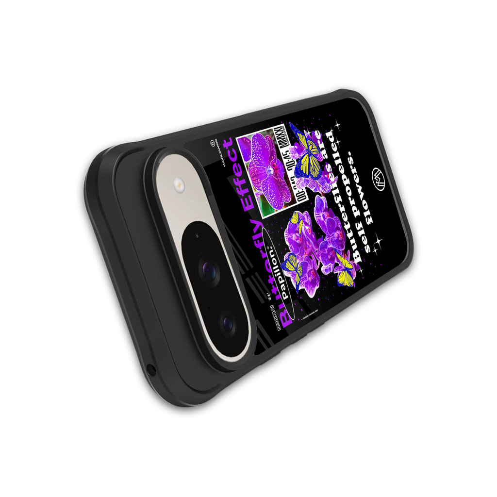 butterfly effect back phone cover | glass case for google pixel 9