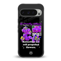 butterfly effect back phone cover | glass case for google pixel 9 pro