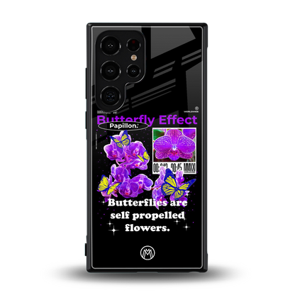 butterfly effect back phone cover | glass case for samsung galaxy s24 ultra