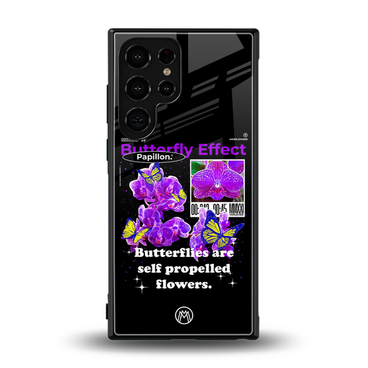 butterfly effect back phone cover | glass case for samsung galaxy s24 ultra