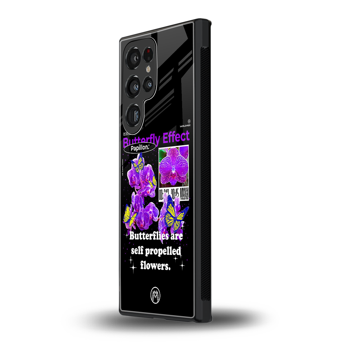 butterfly effect back phone cover | glass case for samsung galaxy s24 ultra