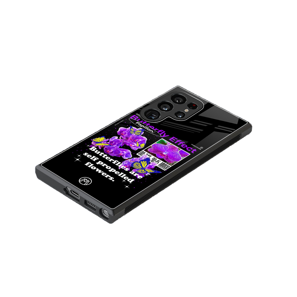butterfly effect back phone cover | glass case for samsung galaxy s23 ultra