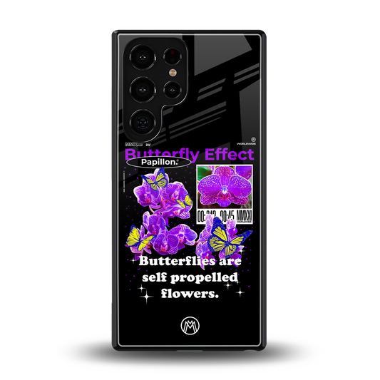 butterfly effect back phone cover | glass case for samsung galaxy s25 ultra