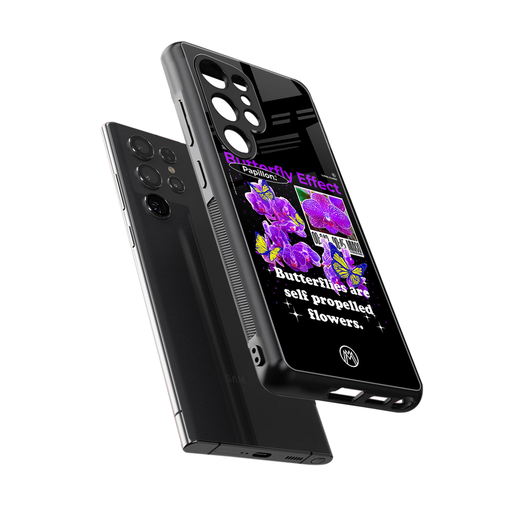 butterfly effect back phone cover | glass case for samsung galaxy s25 ultra
