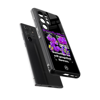 butterfly effect back phone cover | glass case for samsung galaxy s25 ultra