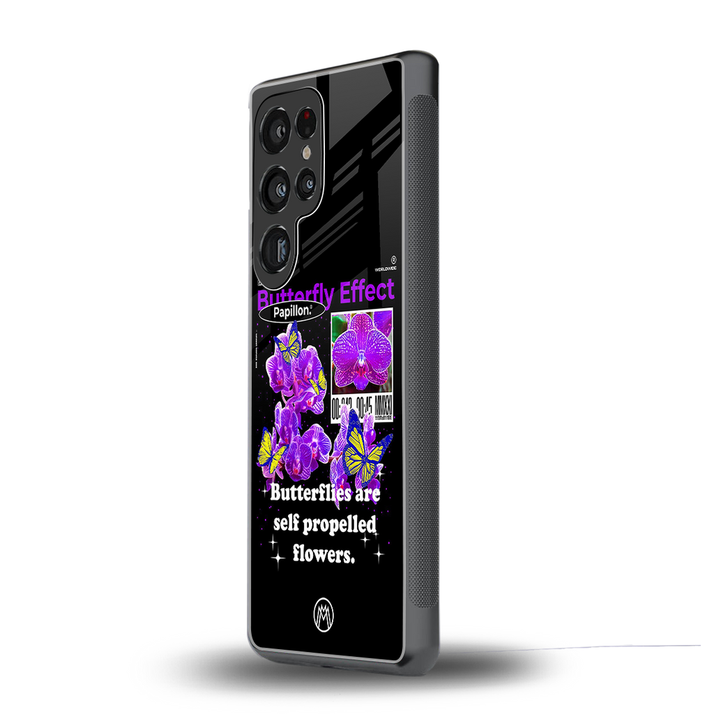 butterfly effect back phone cover | glass case for samsung galaxy s25 ultra