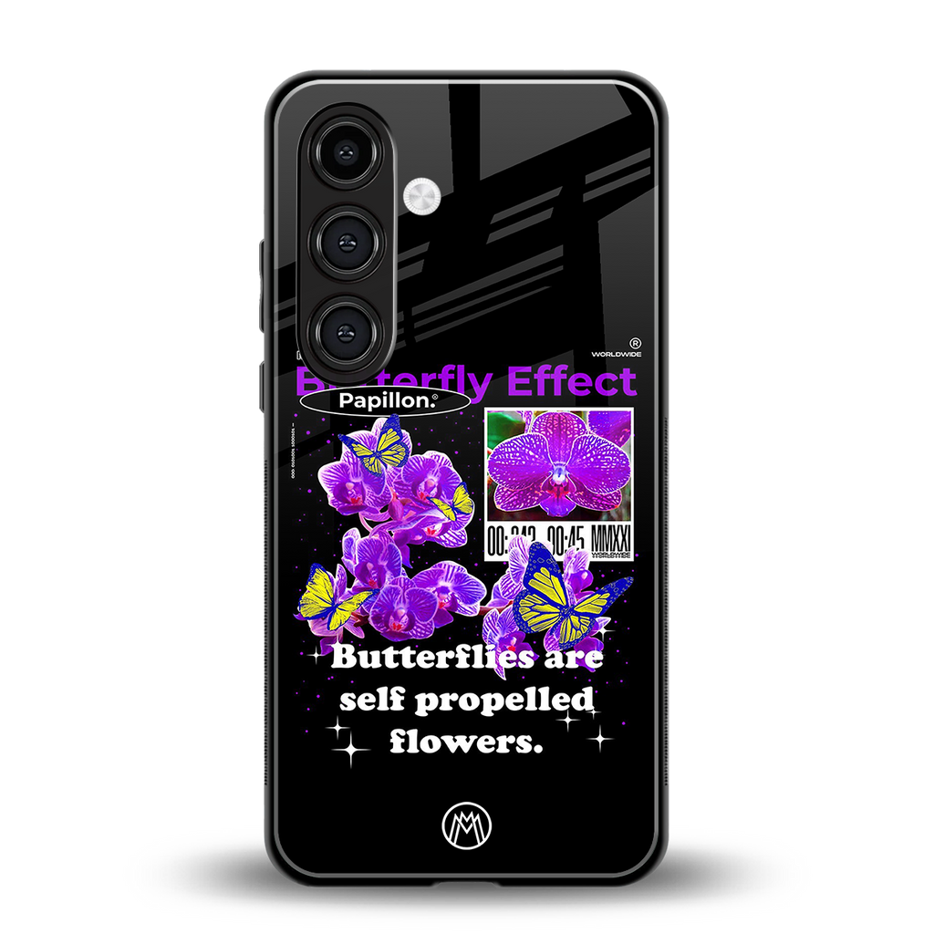 butterfly effect back phone cover | glass case for samsung galaxy s24 plus