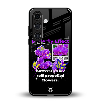 butterfly effect back phone cover | glass case for samsung galaxy s24 plus