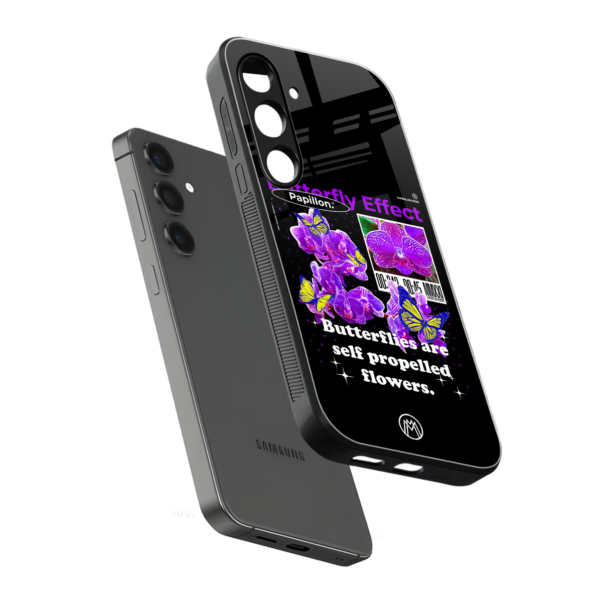 butterfly effect back phone cover | glass case for samsung galaxy s24 fe