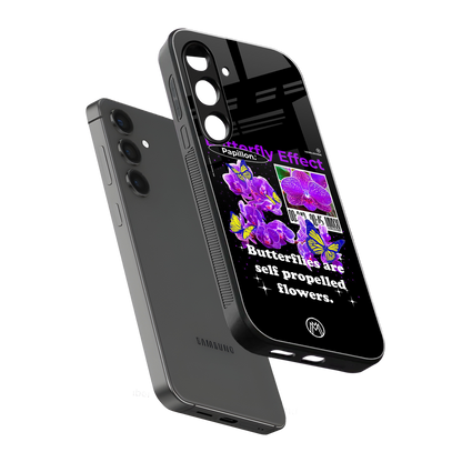 butterfly effect back phone cover | glass case for samsung galaxy s24 fe