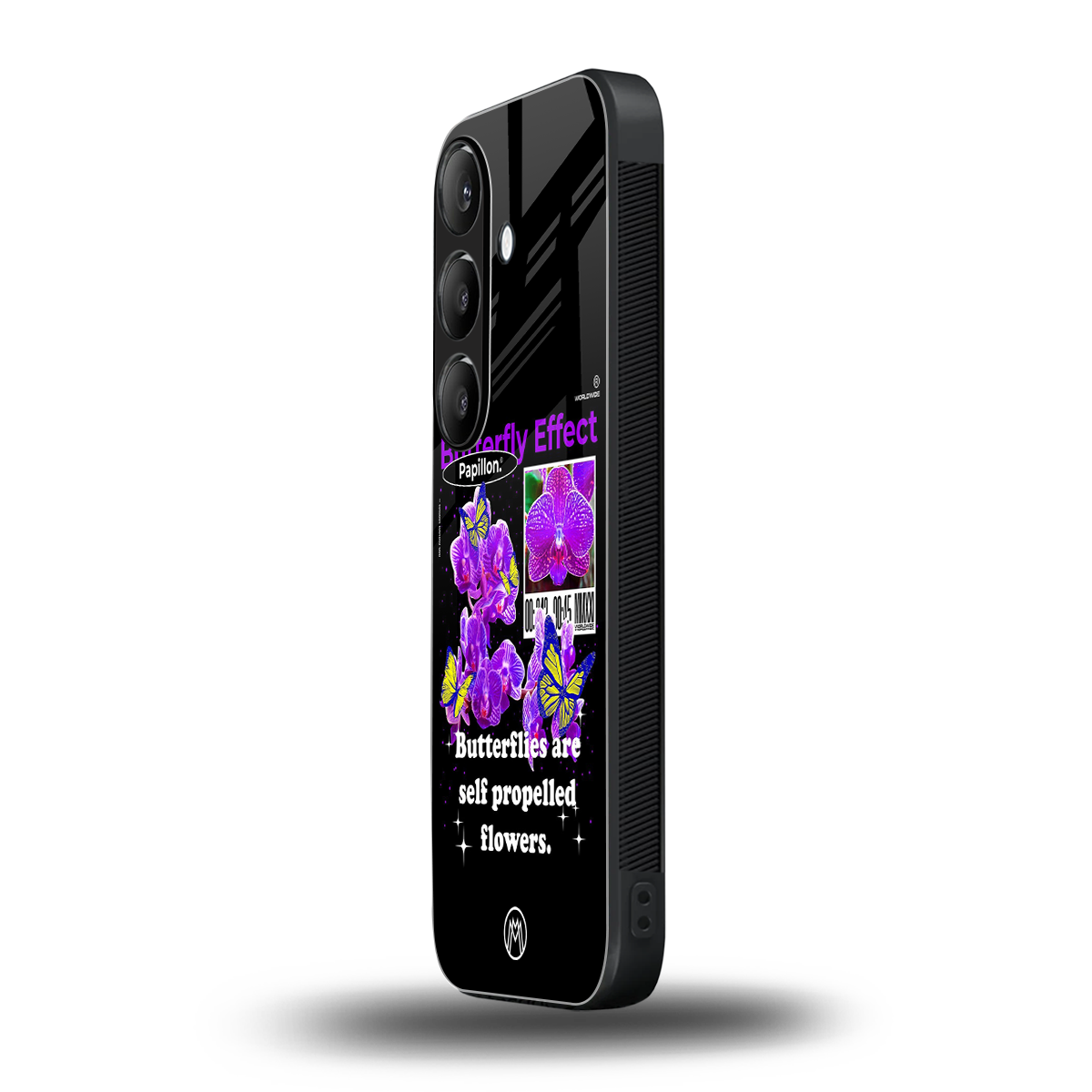 butterfly effect back phone cover | glass case for samsung galaxy s25 plus