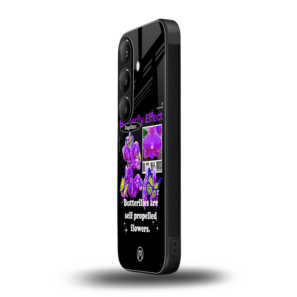 butterfly effect back phone cover | glass case for samsung galaxy s24 fe