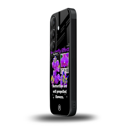 butterfly effect back phone cover | glass case for samsung galaxy s24 fe