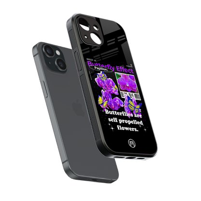 butterfly effect back phone cover | glass case for iphone 15