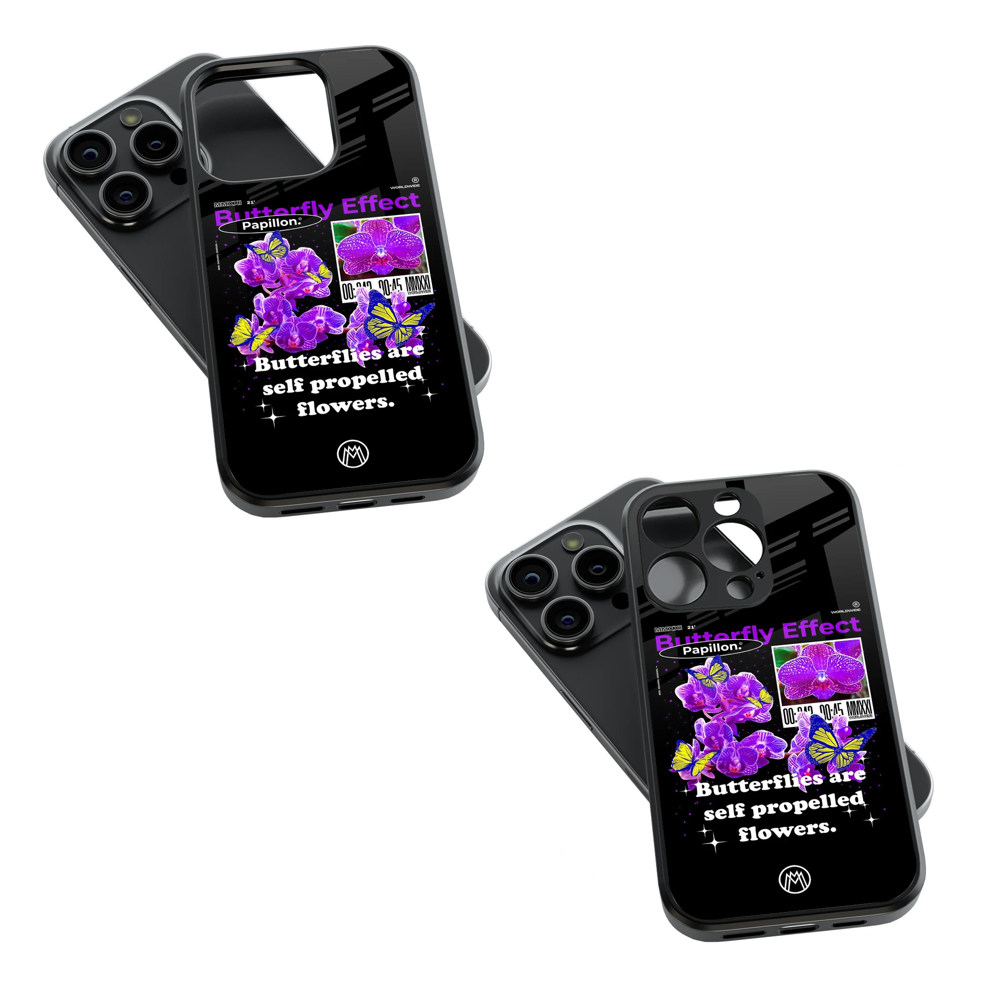 Trendy Glass Back Mobile Case for iPhone, Samsung, Redmi, OnePlus, Google Pixel, Motorola