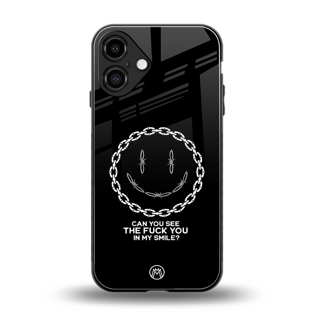 buzz off back phone cover | glass case for iphone 16 plus