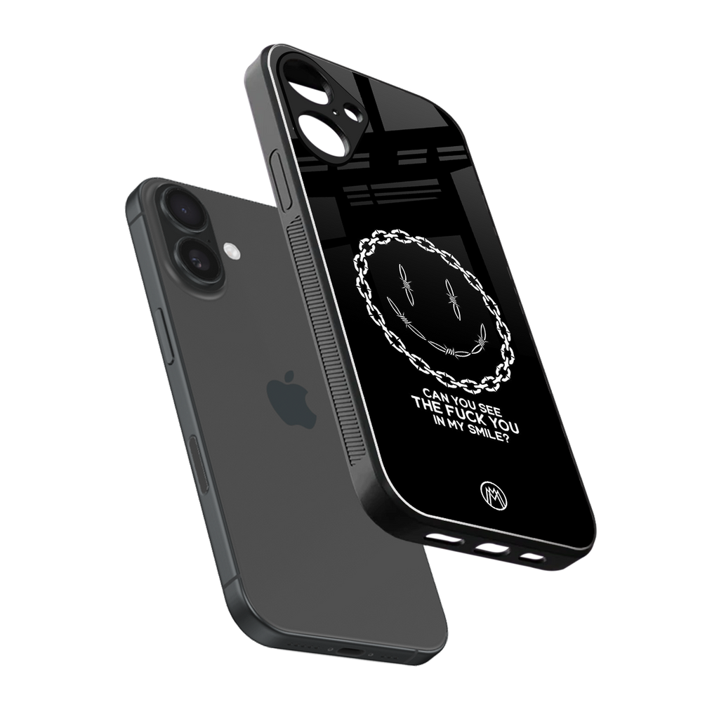 buzz off back phone cover | glass case for iphone 16 plus