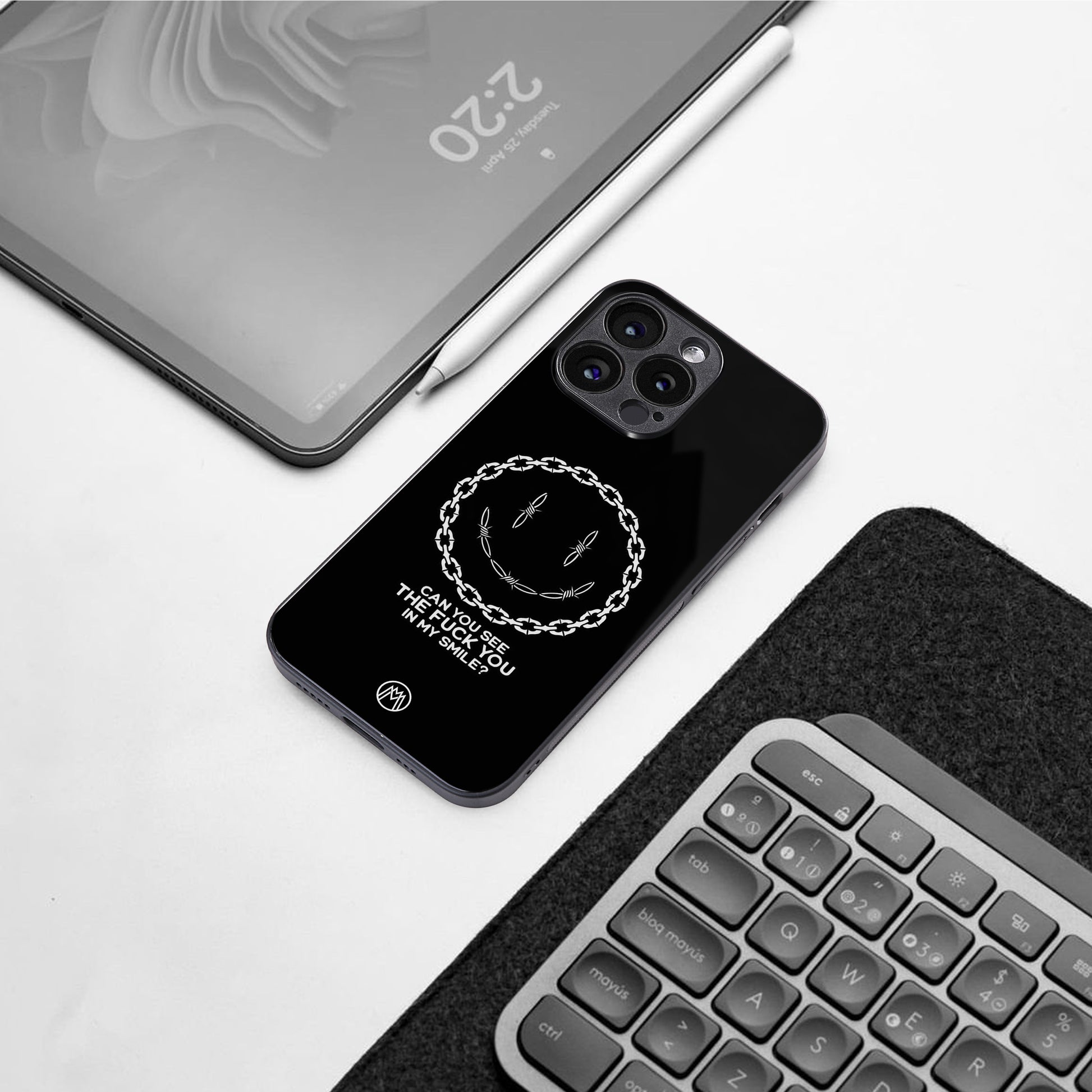 buzz off back phone cover | glass case for iphone 16 pro max