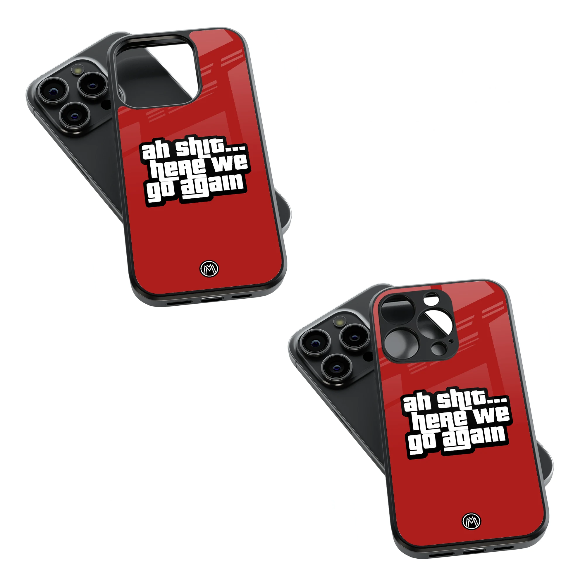 Trendy Glass Back Mobile Case for iPhone, Samsung, Redmi, OnePlus, Google Pixel, Motorola