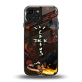 cactus jack brown back phone cover | glass case for iphone 13 mini