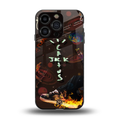 cactus jack brown back phone cover | glass case for iphone 13 pro