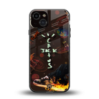 cactus jack brown back phone cover | glass case for iphone 13