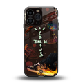 cactus jack brown back phone cover | glass case for iphone 15 pro max