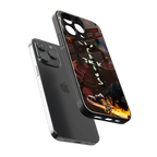 cactus jack brown back phone cover | glass case for iphone 14 pro max