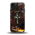cactus jack brown back phone cover | glass case for iphone 14