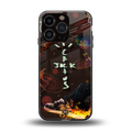 cactus jack brown back phone cover | glass case for iphone 16 pro