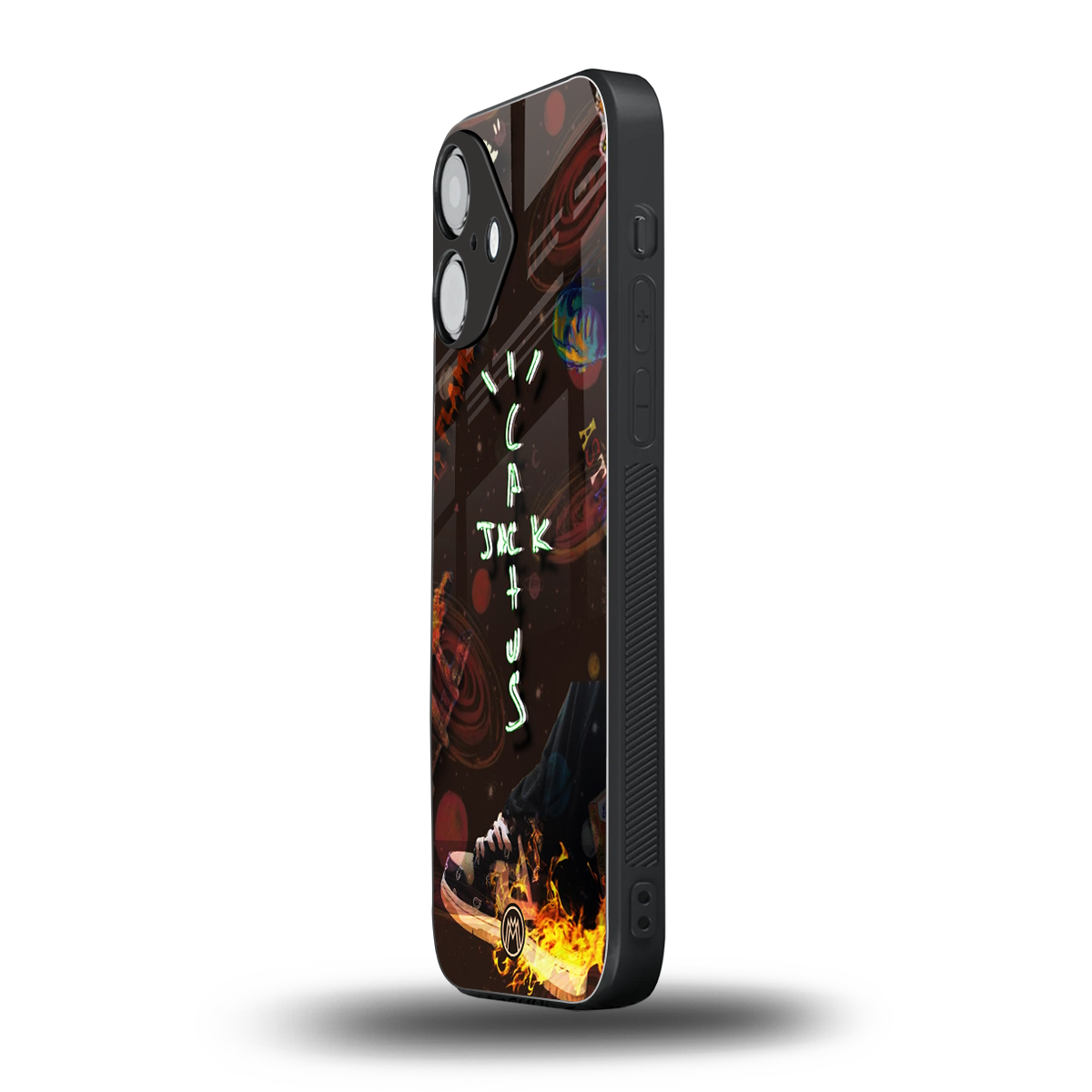 cactus jack brown back phone cover | glass case for iphone 16