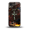 cactus jack brown back phone cover | glass case for iphone 16e