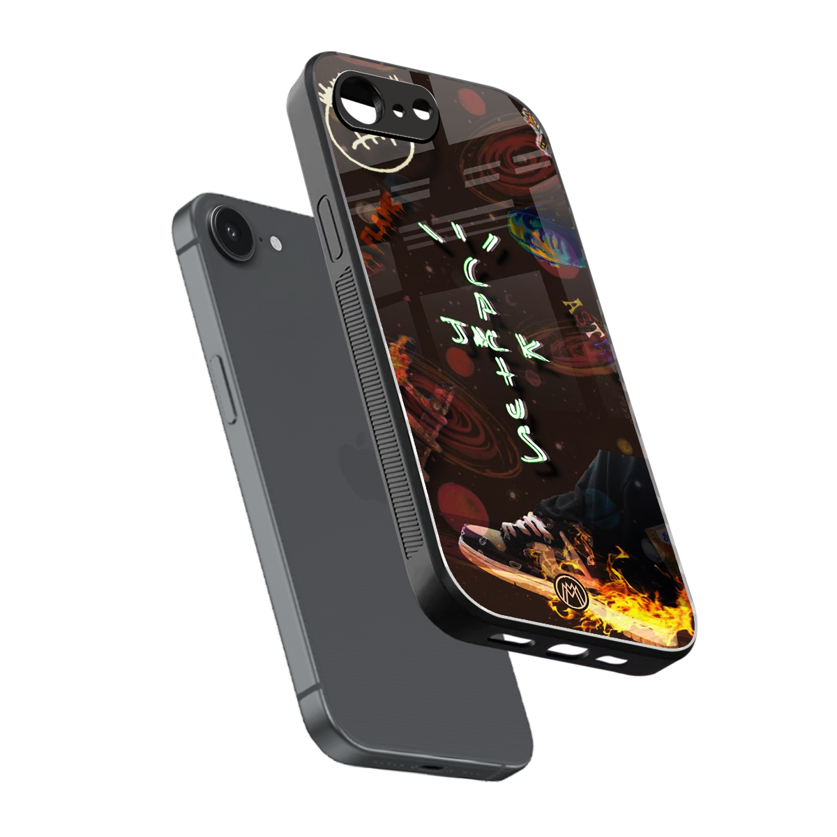 cactus jack brown back phone cover | glass case for iphone 16e