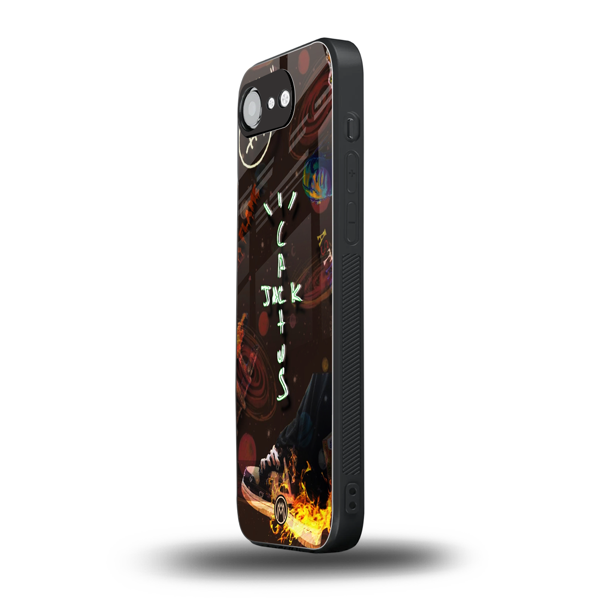 cactus jack brown back phone cover | glass case for iphone 16e