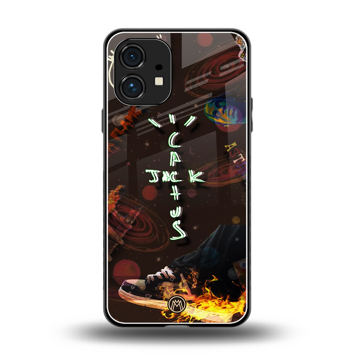 cactus jack brown back phone cover | glass case for nothing phone 1