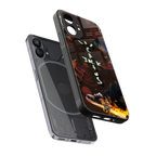 cactus jack brown back phone cover | glass case for nothing phone 1