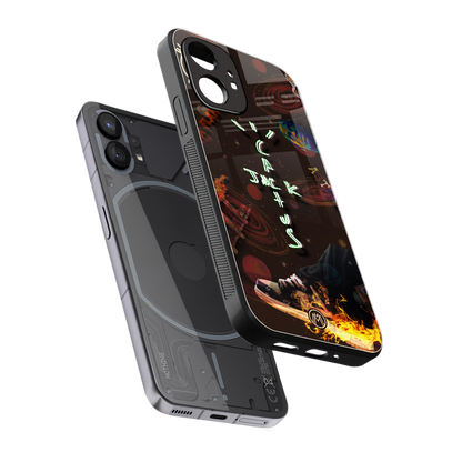 cactus jack brown back phone cover | glass case for nothing phone 1