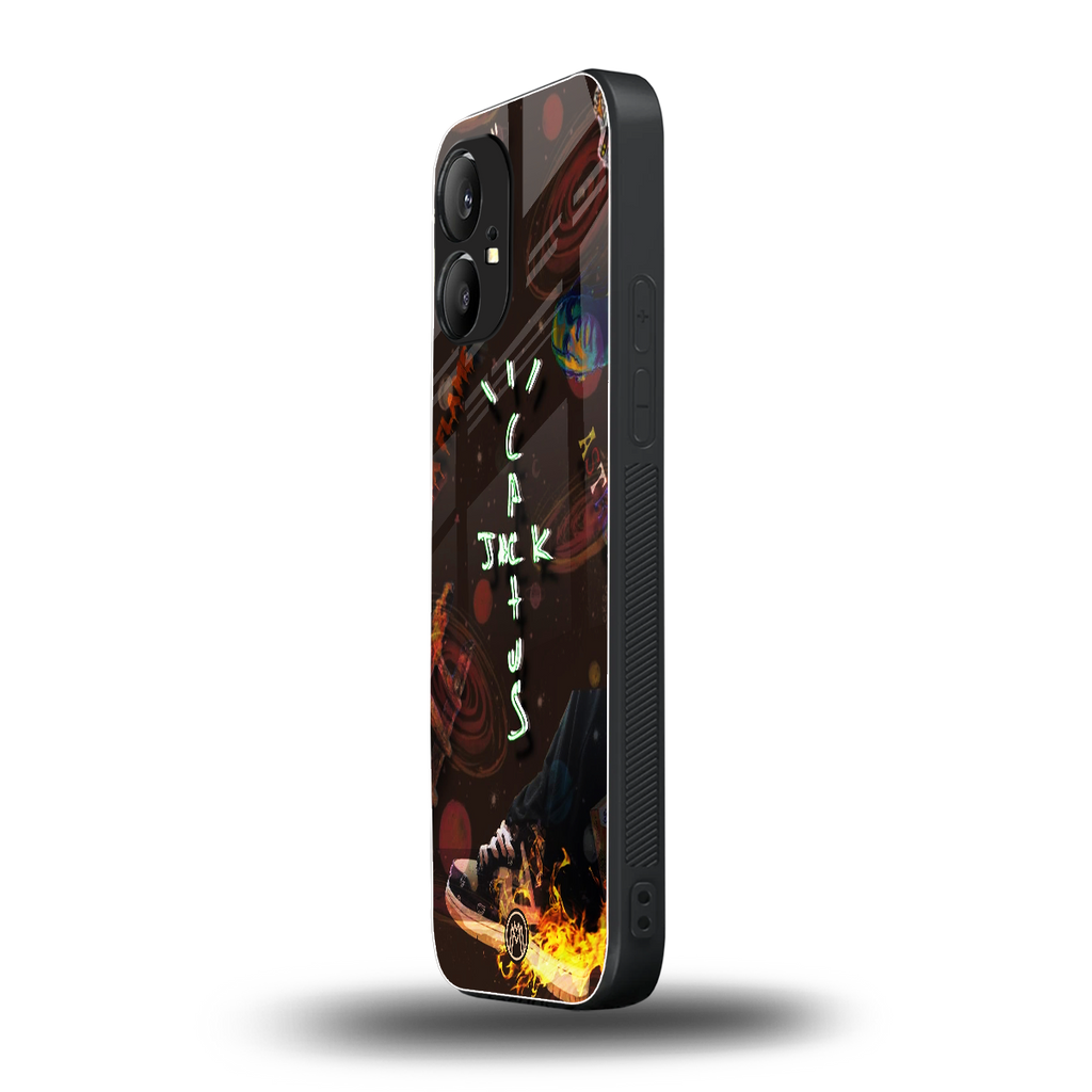 cactus jack brown back phone cover | glass case for nothing phone 1